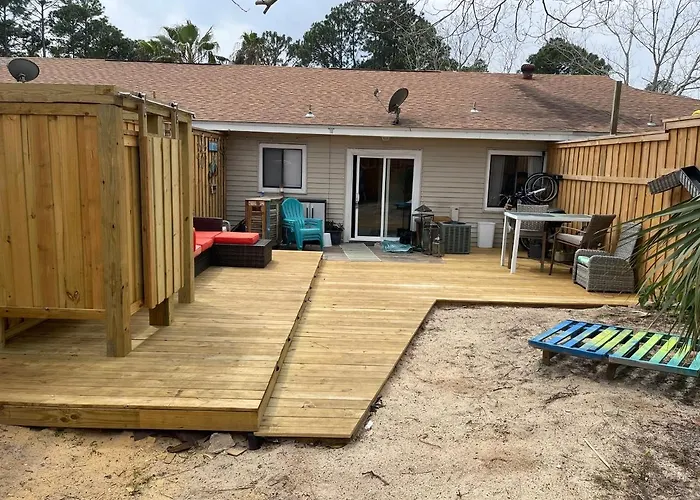 Destin-Y 30A Beach Retreat Self Checkin - Huge Private Backyard Deck With Outdoor Shower
